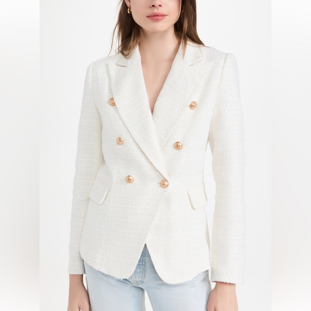 Lioness White Double-Breasted Blazer